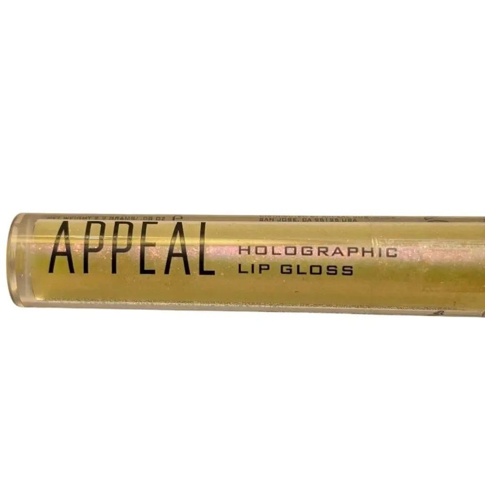 Appeal Cosmetics Trendsetter Holographic Lip Gloss 0.08 oz Sealed‎ Gold